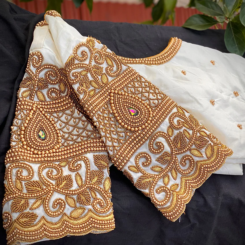 Unique Pattern Aari Blouse